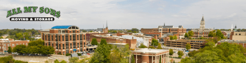 aerial view of clarksville, tennessee