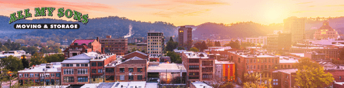 south raleigh skyline at sunset