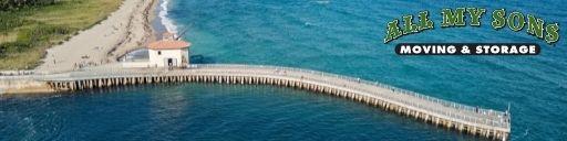 The beach and Atlantic Ocean in Boynton Beach, Florida.