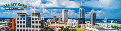 mobile, alabama skyline during daytime