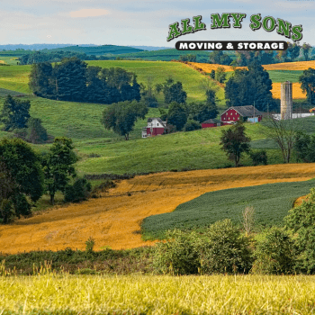 rolling hills and farmland in southern ohio near norwood