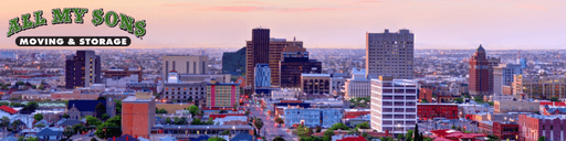 The skyline of El Paso, Texas.