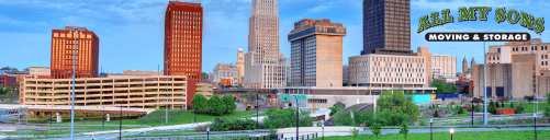 columbus city skyline near gahanna, ohio