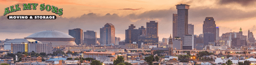 The skyline of New Orleans, Louisiana.