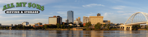 The skyline of Little Rock, Arkansas.