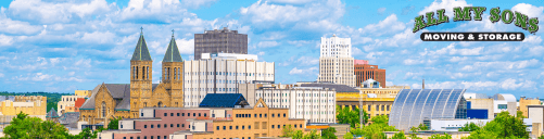 columbus city skyline near hilliard, ohio