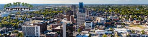 view of city skyline in Lexington, KY