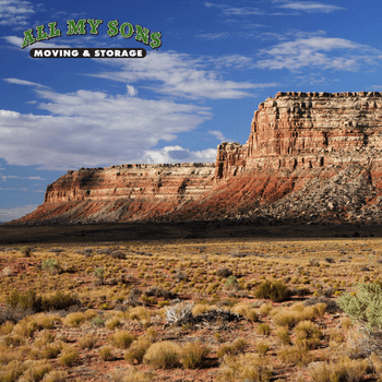 red clay mountain scenery near mesa, arizona