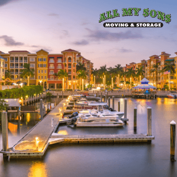 A canal in Naples, Florida