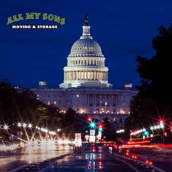 united states capitol building in washington d.c. at night