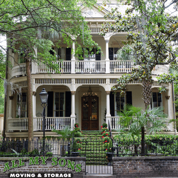 historic victorian style home in savannah georgia