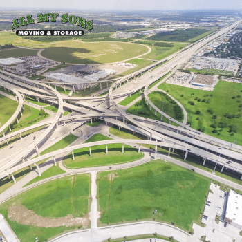 overlapping interstates near katy, texas