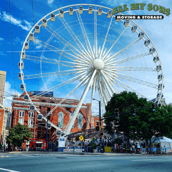 skyview atlanta ferris wheel in downtown during daytime