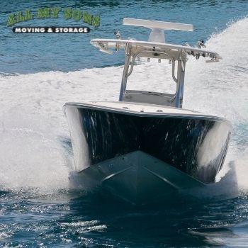 A boat in the water near Boynton Beach, Florida.